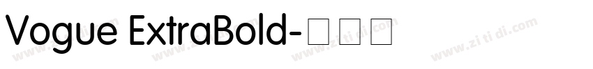 Vogue ExtraBold字体转换
